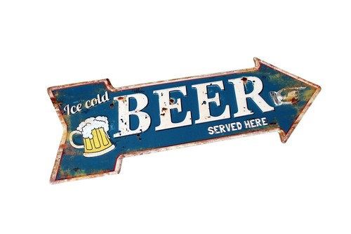 Blechschild bier groß - blechschild,