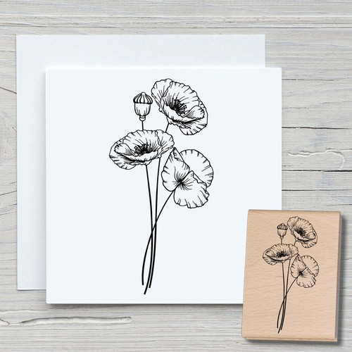 Stempel klatschmohn - stempel,