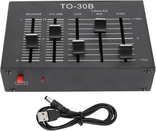 Band equalizer stereo - 3-band,