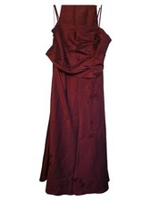 Lissa Abendkleid Damen Gr. 44 Rot Elegant Maxikleid Festlich Party