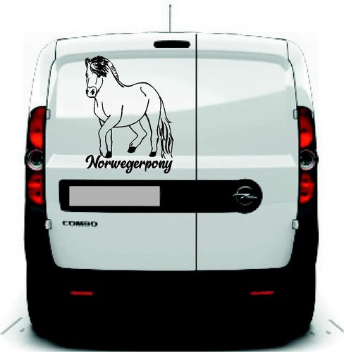 Autoaufkleber fjordpony - autoaufkleber:,