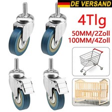 4x Lenkrollen mit Gewindestift