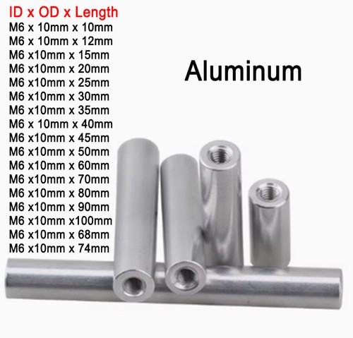 Od10 mm aluminium - m6,