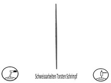 Zaun/ Tor/ 10 Stk Schmiedeeisen / Stab, rund, abgekämmert, zum Ende hin verjüngt