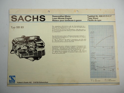 Sachs sb93 rasenmähermotor - sachs,