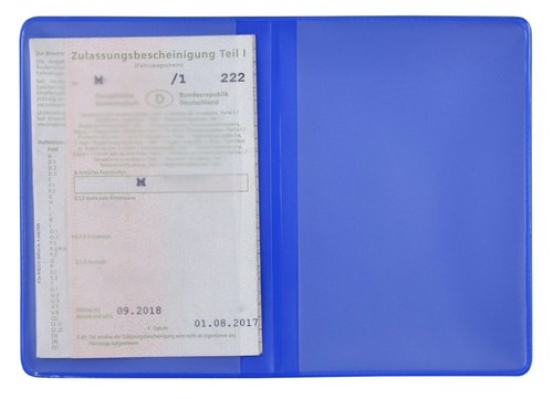 Kfz schein schutzhülle blau - schein,