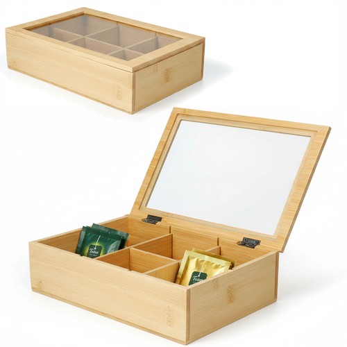 Holz aufbewahrungsbox teebox - holz, 6