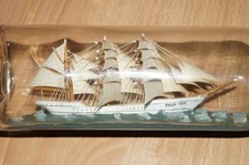 Buddelschiff Gorch Fock / Dreimaster