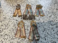 5 Stk. Krieger- und Veteranenvereinabzeichen / Deschler & Sohn, München-Giesing