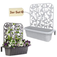 2er Set Blumenkasten Balkon
