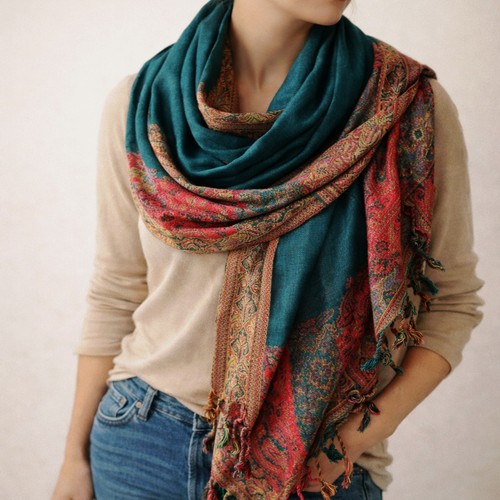 Schal damenschal paisley - damenschal,