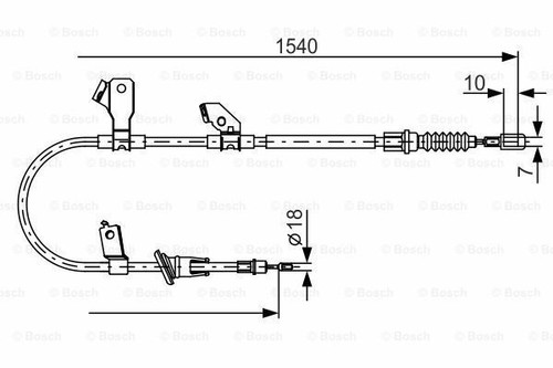 Bosch handbremsseil links - bosch,