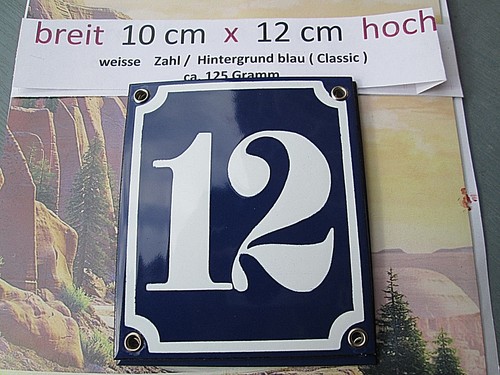 Hausnummer emaille 11 - ,