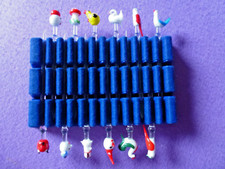 📌12 Bowlespieße Glaskunst