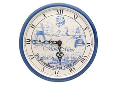 Vintage Wächtersbach FK Porzellan Wanduhr Moin Moin Friesland Platt VIntage