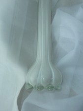 20 cm Stangenvase weiß 70 80er Solifleur Orchideenvase Vintage Glasvase Stabvase