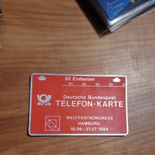 Testkarte,  Frankfurt 1984, 92 Einh. sauber gebr.   Weltpostkongress Nr.R3028330