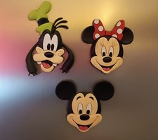 3 Küchenmagnete - Kühlschrankmagnete ,, Micky Maus, Minni Maus und Goofy ,,