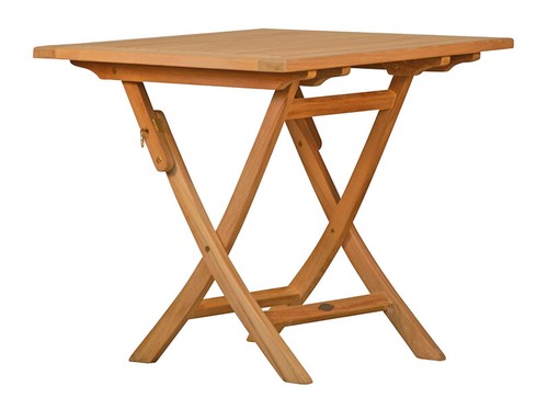 Teak klapptisch quadratisch - teak,
