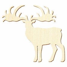 Holz Elch V1 - Deko Basteln