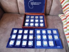 BRD 35 x 10 Euro mit 24 Karat Goldapplikation 925 Silber Ag