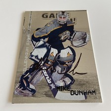 NHL Card-Mike Dunham-Autograph ITG Millennium Signature Series 1999-Predators