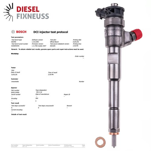 Bosch injektor 0445110484 - injektor,
