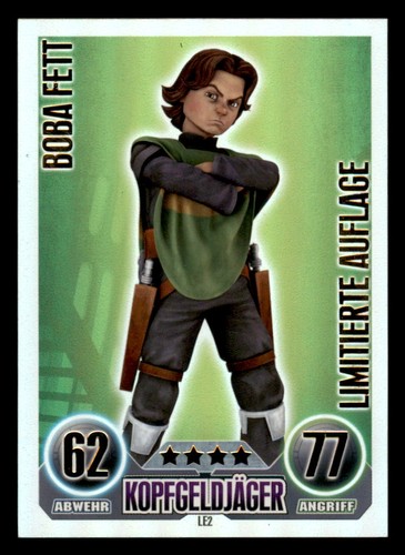 Boba fett force attax star - force,