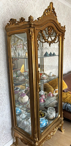 Barock rokoko vitrine gold - vitrine,