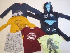 Gr. 128: Zwillingspaket Sweatshirtjacken + Shirts für Jungen (#486)