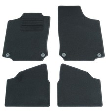 Fußmatten Set für Opel Corsa C 2003-2006 Autoteppiche mit 100% Passform Schwarz