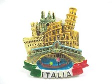 Italien Magnet Poly Souvenir Rom Pisa Florenz Mailand Venedig Rialto (A26)