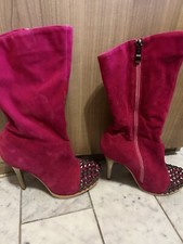 Stiefeletten Neu Pink/Nieten Größe 38 ungetragen von Joily