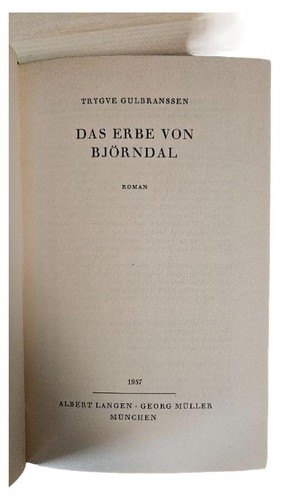 Das erbe von björndal - das,