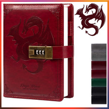 Drachen Leder Tagebuch mit