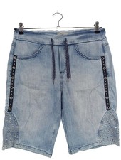 TREDY High-Waist-Shorts Damen Kurze Hose Gr. DE 40 blau Casual-Look