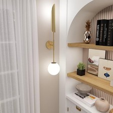LED Wandleuchte Gold aus