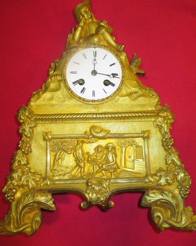Orig alte bronze - alte, bronze-pendule
