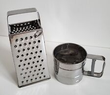 Ikea Mehl- und Puderzuckersieb, Vierkantreibe mit Griff - Edelstahl