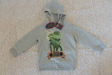Langarmshirt Shirt Pullover Junge Kapuzenshirt Saurier Dino World  Gr. 98 Neu