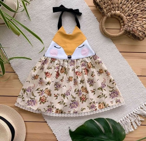 Mädchen kleid fuchs 98 - kleid,