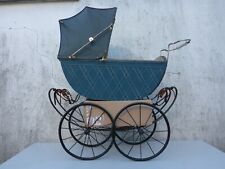 alter Kinderwagen Puppenwagen Speichenräder Metallgestell ca. 1900 