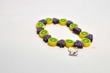 Hello Kitty K51087 Damen-Armband Edelstahl, Kautschuk 17-BL6307/288