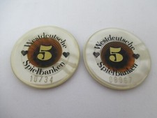 Zwei Spielbank Casino Jetons