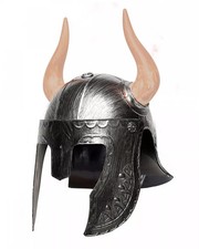 Wikinger Helm mit Hörner als Kostümzubehör für Fasching & Motto Party