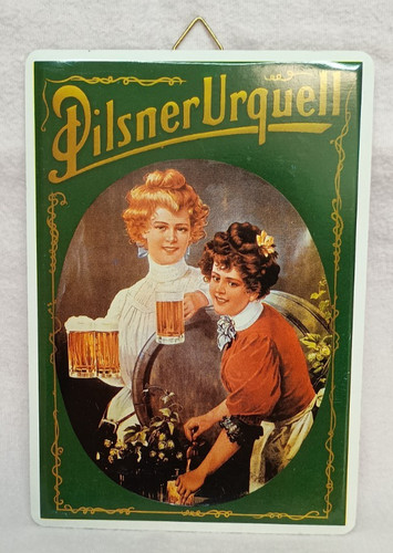 Pilsner urquell blechpostkarte - pilsner,
