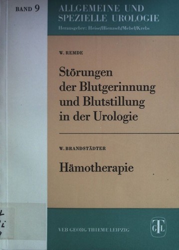 Hämotherapie allgemeine - hämotherapie,