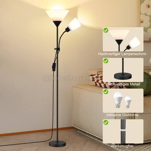 Led stehleuchte doppelkopf - stehleuchte,