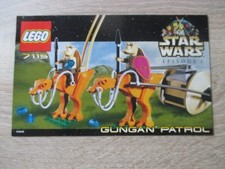 Lego® 7115 Bauanleitung Star Wars Gungan Patrol, 2000, a. Sammlung, gut erhalten