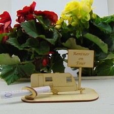 Camper Moderner Wohnwagen Holz